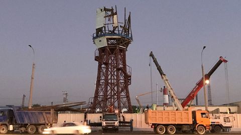 Toshkent vokzali yaqinidagi 118 yillik suv minorasi buzib tashlandi