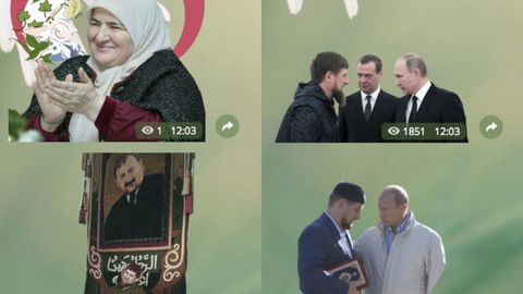 Ramzan Qodirov Telegram’dagi sevimli stikerlarini tavsiya qildi. Ularda o‘zi, oilasi va Putin aks etgan
