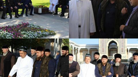 Рамзан Қодиров Ислом Каримов қабрини зиёрат қилди