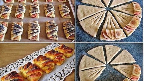 Tvorogli xamirdan olmali konvertchalar