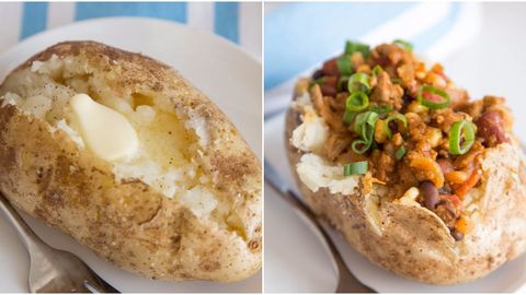 Микротўлқинли печда картошка пиширамиз