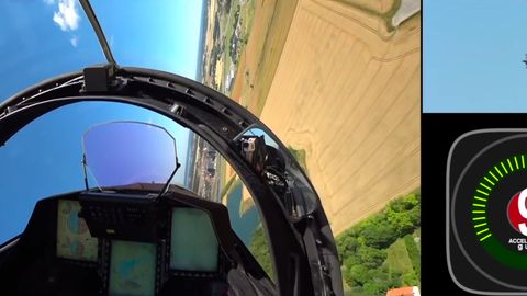 Shvetsiya qiruvchi samolyotining harakatlari uning kabinasidan tasvirga olindi (video)