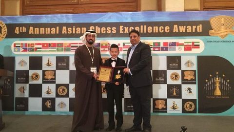 O‘zbekistonlik 12 yoshli grossmeyster Osiyoning eng yaxshi shaxmatchisi sifatida tan olindi