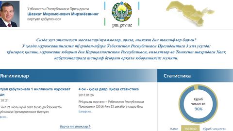 Prezident Virtual qabulxonasi yangilanadi