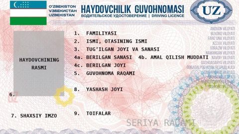 O‘zbekistonda eski namunadagi haydovchilik guvohnomasidan qachongacha foydalanish mumkin?