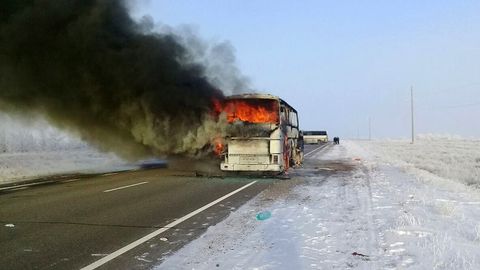 Qozog‘iston va O‘zbekiston komissiyalari odamlarning avtobus yong‘inidagi halokatini tekshirishni boshladi