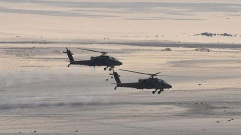 Курдлар Сурия чегарасида Туркия вертолётини уриб туширди