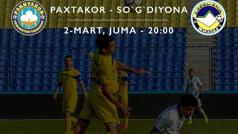 Superliganing “Paxtakor” — “So‘g‘diyona” o‘yinida muxlislar 3 ta televizordan birini yutib olishi mumkin bo‘ladi