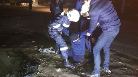 Namanganda mast holatda quduqqa tushib ketgan fuqaro qutqarildi