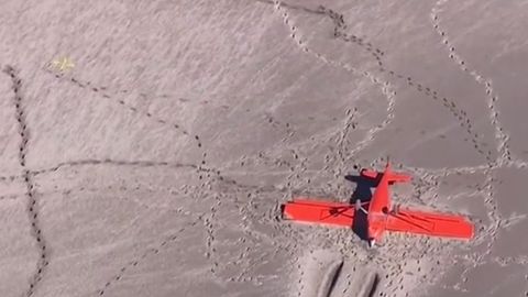 Видео: Самолётнинг пляжга хавфли қўниши