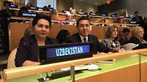 Танзила Норбоева бошчилигидаги Ўзбекистон делегацияси БМТнинг Нью-Йоркдаги сессиясида иштирок этмоқда
