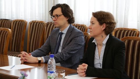 Адлия вазирлигида Литва Нотариуслар палатаси президенти билан учрашув бўлиб ўтди