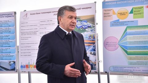 Shavkat Mirziyoyev Nurota tumanida intensiv pista plantatsiyalari loyihasi bilan tanishdi