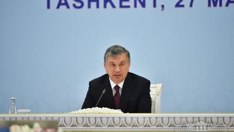 Шавкат Мирзиёев: Халқаро террористик ташкилотларнинг Афғонистонни макон қилишига йўл қўйиб бўлмайди