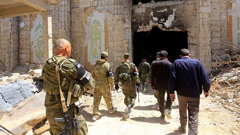 Rossiya harbiylari Suriyaning Duma shahrida kimyoviy qurol ishlab chiqarishga mo‘ljallangan moddalar omborini topdi