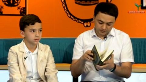 8 yoshida Qur’onni yod olgan Ubay qori “Yangi kun” dasturida barchani lol qoldirdi (video)