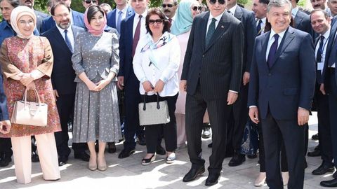 Shavkat Mirziyoyev va Rajab Toyyib Erdo‘g‘on Bahouddin Naqshband maqbarasiga tashrif buyurdi