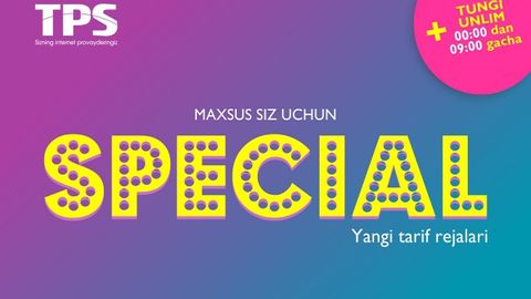 TPS kompaniyasi “Special” tarif rejalarini taqdim etadi