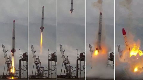 Yaponiyada xususiy raketa parvozga ko‘tarilishi bilan portlab ketdi