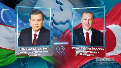 Shavkat Mirziyoyev Erdo‘g‘on bilan telefon orqali muloqot qildi