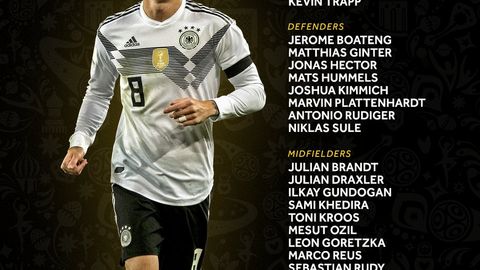 ЖЧ—2018. Германиянинг якуний таркиби эълон қилинди. Лёв АПЛда жавлон урган Лерой Санени таркибга киритмади