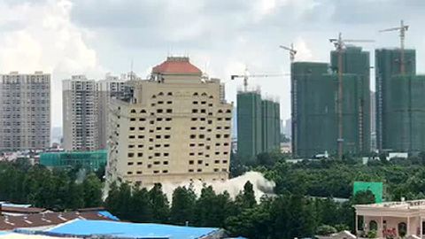 Xitoyda mehmonxona 10 soniyada to‘liq buzib tashlandi (video)