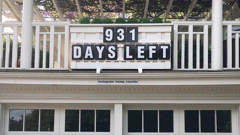 AQShda Tramp prezidentlik muddatining tugashiga qolgan kunlarni sanaydigan soat o‘rnatildi