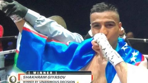 Шаҳрам Ғиёсов мексикалик рақибини 1-раунддаёқ нокаутга учратди