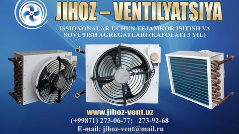 “Jihoz-Ventilyatsiya” korxonasi issiqxonalar uchun tejamkor isitish va sovutish qurilmalarini ishlab chiqarmoqda