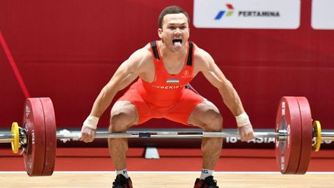 Og‘ir atletika. 19 yoshli Adhamjon Ergashev Osiyo o‘yinlari—2018 bronza medali sohibi!