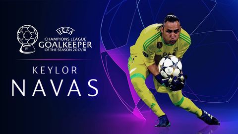Keylor Navas — Yevropa Chempionlar Ligasi 2017/18-yilgi mavsumining eng yaxshi darvozaboni