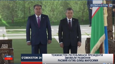 Ko‘ksaroyda Emomali Rahmonni rasmiy kutib olish marosimi bo‘lib o‘tdi (video)