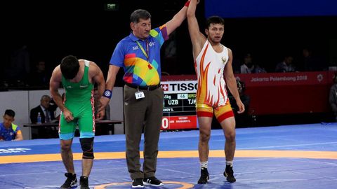 Осиё ўйинлари—2018. Ўзбекистонда илк медаль! Эркин курашчи Сирожиддин Ҳасанов бронза медаль соҳибига айланди