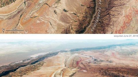 NASA’ning koinotdan olingan tasvirlarida qadimiy Baqtriya qirolligi aks etgan (foto)