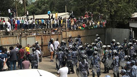 Efiopiya poytaxtida yuz bergan to‘qnashuvlardan keyin taxminan 1200 kishi qo‘lga olingan