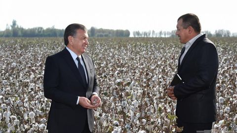 Shavkat Mirziyoyev Toshkent viloyati fermerlari bilan suhbatlashdi