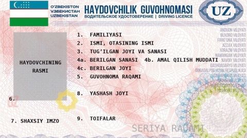 Milliy haydovchilik guvohnomalarini yangi namunadagi haydovchilik guvohnomalariga almashtirish 2020-yil oxirigacha soddalashtirilgan tartibda amalga oshiriladi