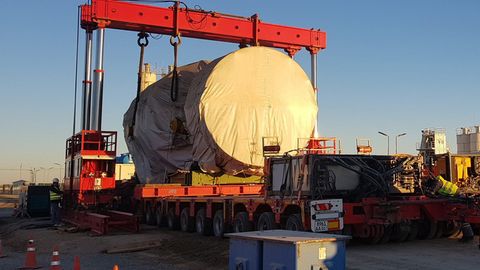 Тахиатош иссиқлик электр станциясига GЕ компанияси газ турбиналари ва генераторлари етиб келди