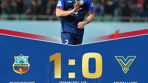 Superliga. Aziz Haydarovning goli “Bunyodkor”ga g‘alaba keltirdi