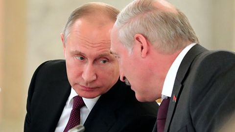 Putin va Lukashenko Kremlda muzokaralarni boshladi