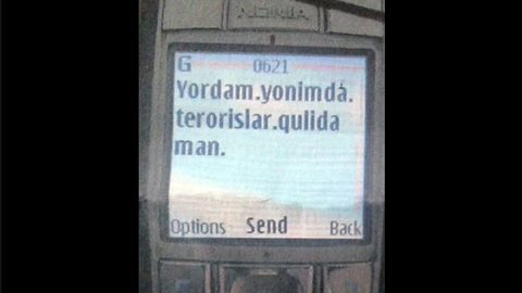Qashqadaryoda uyali aloqa operatoriga terrorchilar qo‘lida ekanligi haqida SMS yozgan yigit qo‘lga olindi