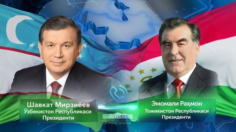 Шавкат Мирзиёев Эмомали Раҳмон билан телефон орқали мулоқот қилди
