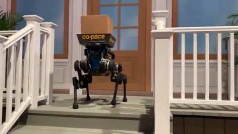 CES-2019 кўргазмасида жўнатмаларни етказиб берувчи робот ит намойиш этилди (видео)