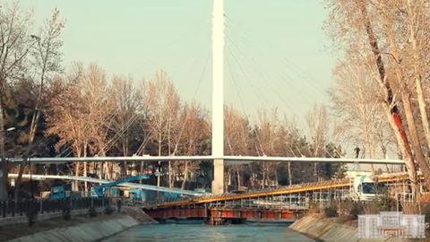 Toshkentda O‘zbekistondagi ilk osma ko‘prik ochiladi (video)