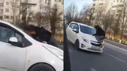 Toshkentda sevgan qizi bilan xafalashib qolgan yigit uni Spark kapoti ustida “sayr qildirdi” (video)