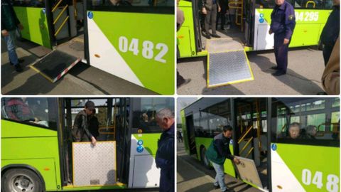 Тошкентда автобус ҳайдовчилари ногирон йўловчини автобусга чиқармади