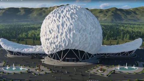 Dog‘istonda telpak ko‘rinishidagi “Habib Arena” qurishmoqchi (video)