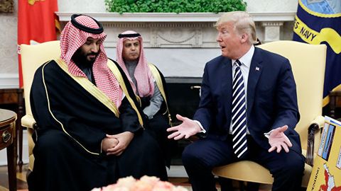 Трамп Саудия Арабистони валиаҳд шаҳзодаси билан Эронга босимни кучайтиришни муҳокама қилди