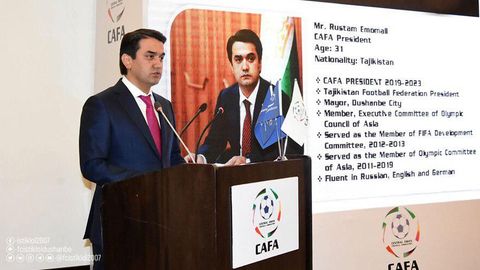 Umid Ahmadjonov CAFA’dan ketdi, uning o‘rniga Rustam Emomali prezident bo‘ldi