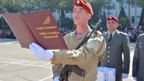 O‘zbekiston Milliy gvardiyasida harbiy xizmatchilar qasamyod qabul qildi
